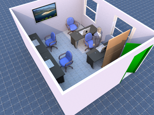 办公桌正对门的化解方法图解