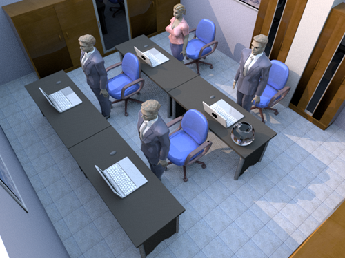 座位背后有尖角冲射化解方法图解