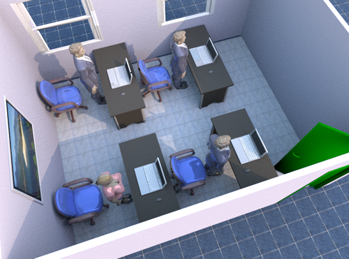 办公桌的摆放风水图解