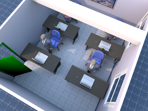 梁压办公桌的风水化解方法图解