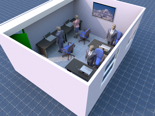 梁压办公桌的风水化解方法图解