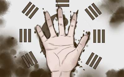 身体有大病的手纹线 生命线弯曲肠胃不太好