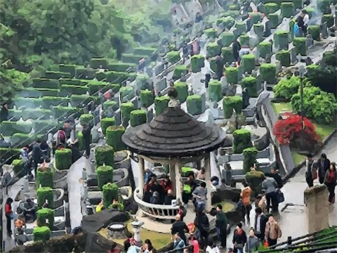 房子能看到妙峰山陵园风水好吗