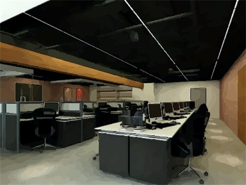 单间办公室风水布局图