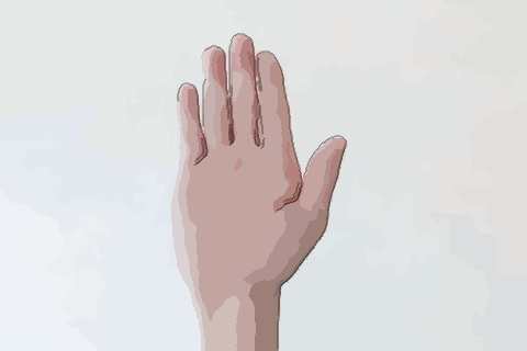 有能力的女强人手相事业发展好