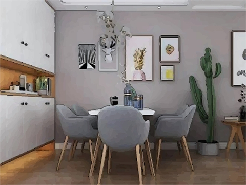 进门见餐桌装修效果图 进门见餐桌好不好