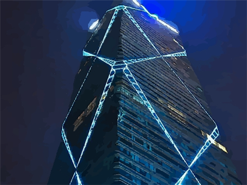 大门冲大厦墙角如何化解?