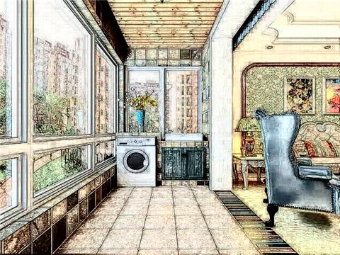 大门正对阳台窗户好吗