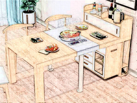 卫生间门冲餐桌怎么化解