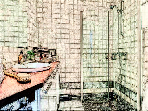 餐桌斜对着卫生间门好吗