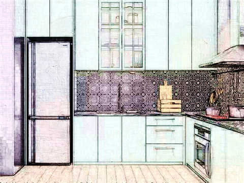 厨房冰箱和灶相对可以吗