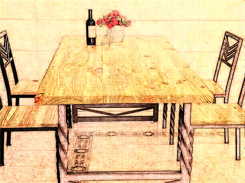 进门见餐桌怎么装修可以改善室内风水